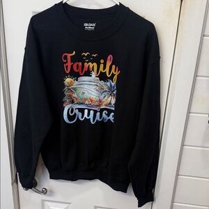 Gildan Black Family Cruise Sweatshirt HAND MAD🫶🏻🫶🏻💜